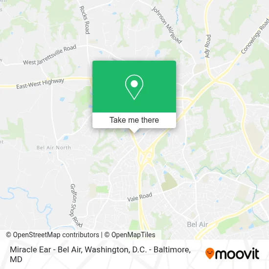 Miracle Ear - Bel Air map