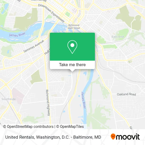 United Rentals map
