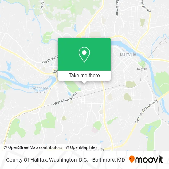 County Of Halifax map