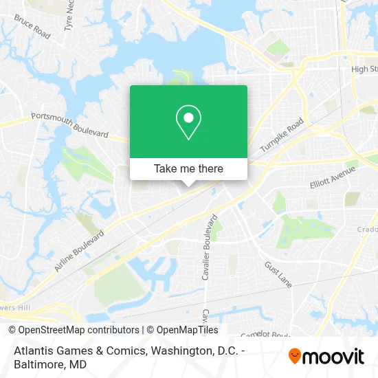 Atlantis Games & Comics map