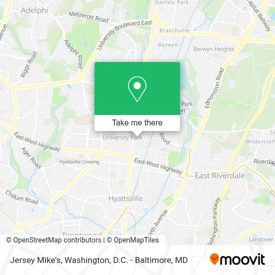 Jersey Mike's map
