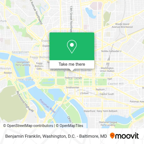Benjamin Franklin map