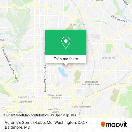 Veronica Gomez-Lobo, Md map