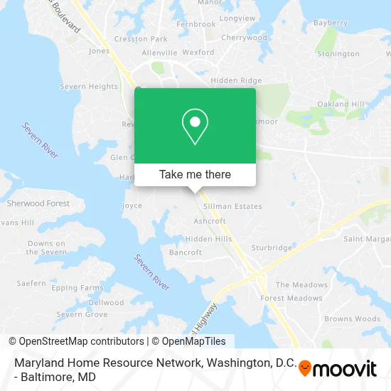 Maryland Home Resource Network map