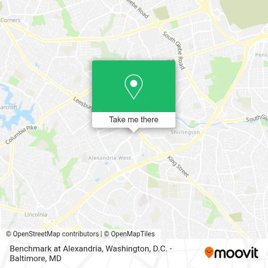 Benchmark at Alexandria map