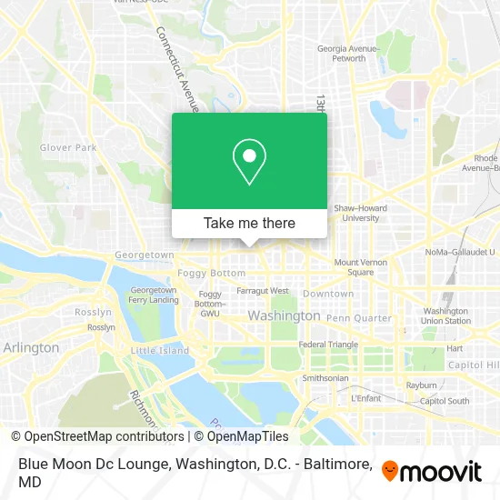 Blue Moon Dc Lounge map
