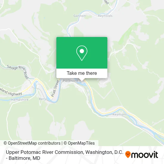 Upper Potomac River Commission map