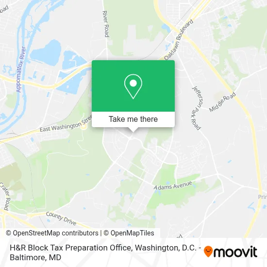 H&R Block Tax Preparation Office map