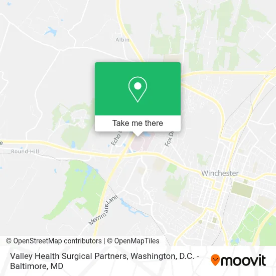 Valley Health Surgical Partners map