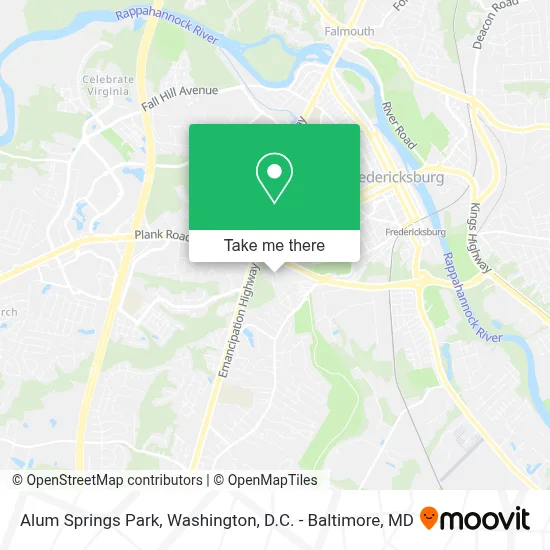 Alum Springs Park map