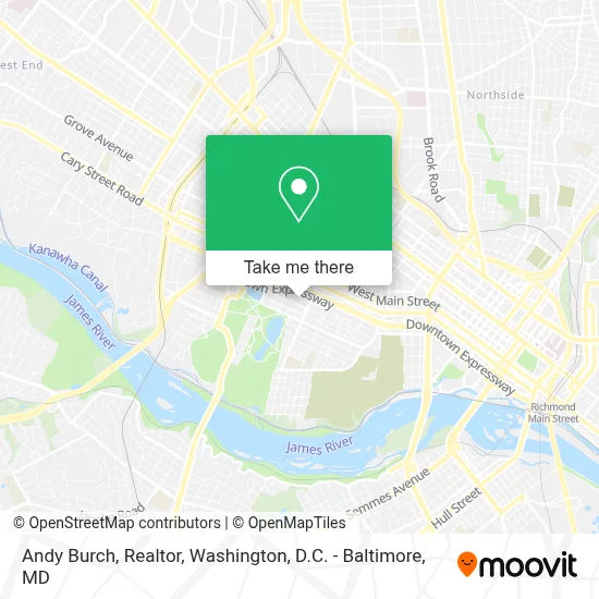 Andy Burch, Realtor map
