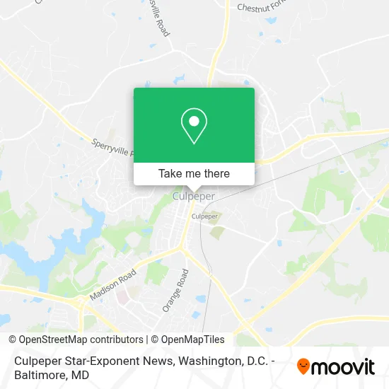Culpeper Star-Exponent News map