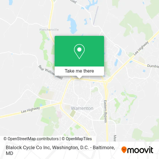 Blalock Cycle Co Inc map