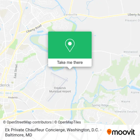 Ek Private Chauffeur Concierge map