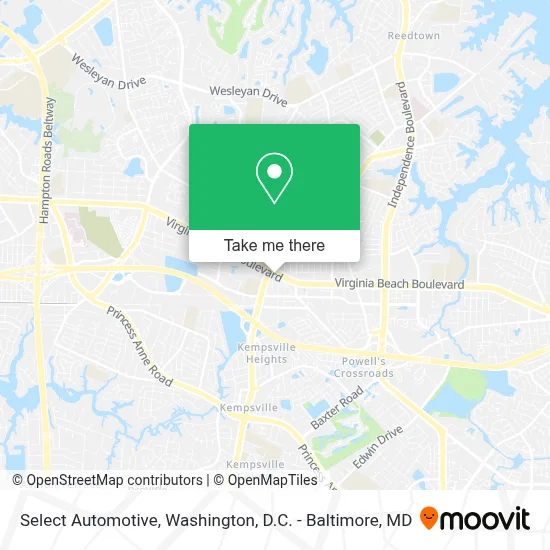 Select Automotive map