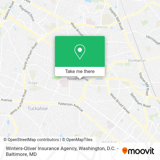 Winters-Oliver Insurance Agency map