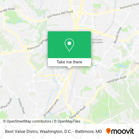 Best Value Distro map