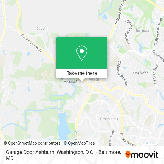 Garage Door Ashburn map