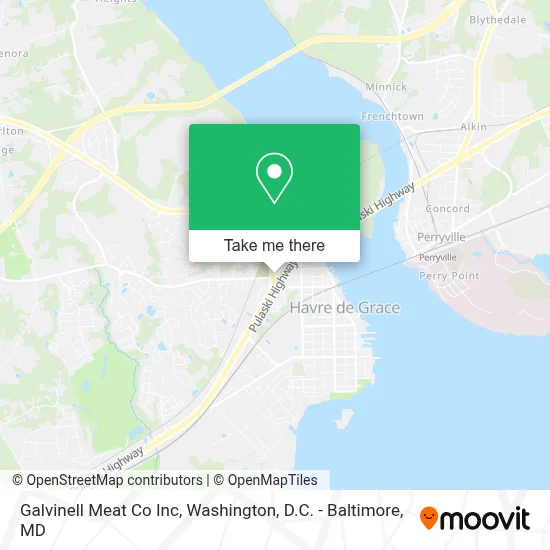 Galvinell Meat Co Inc map