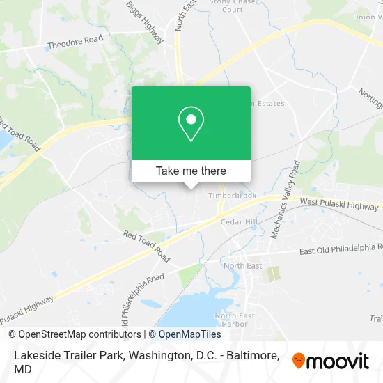 Lakeside Trailer Park map