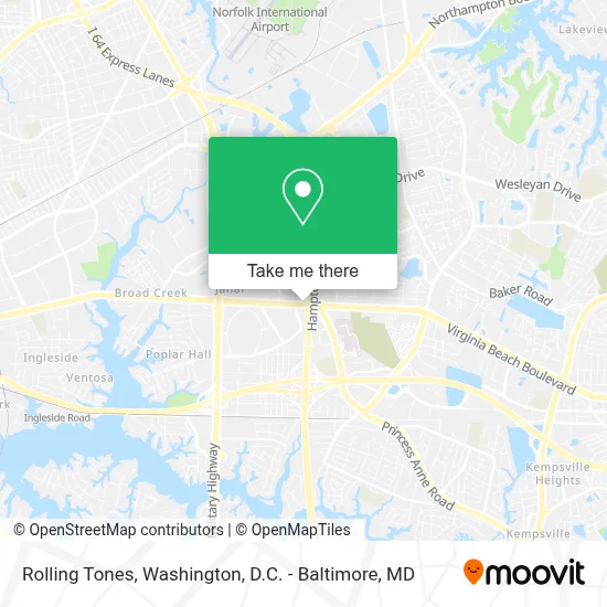 Rolling Tones map