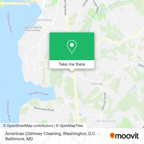 American Chimney Cleaning map