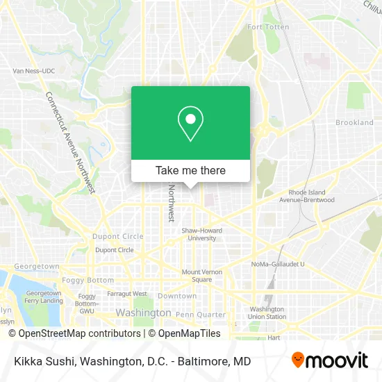 Kikka Sushi map