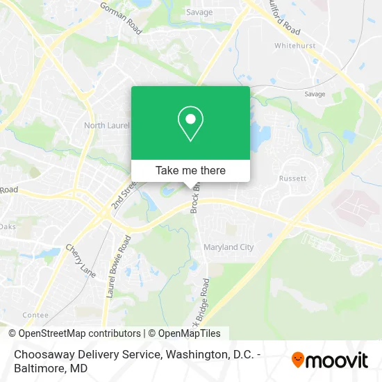 Choosaway Delivery Service map
