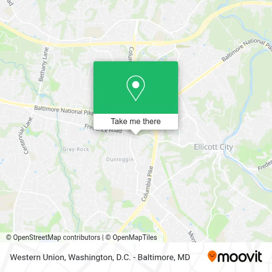 Western Union map