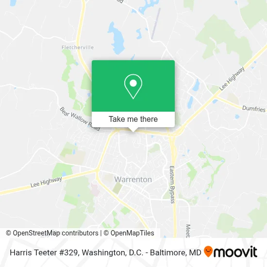 Harris Teeter #329 map