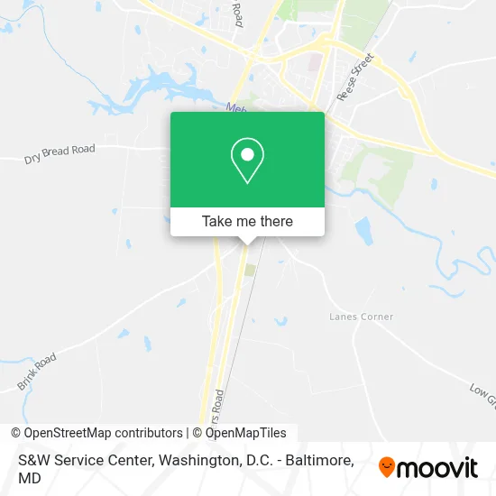 S&W Service Center map