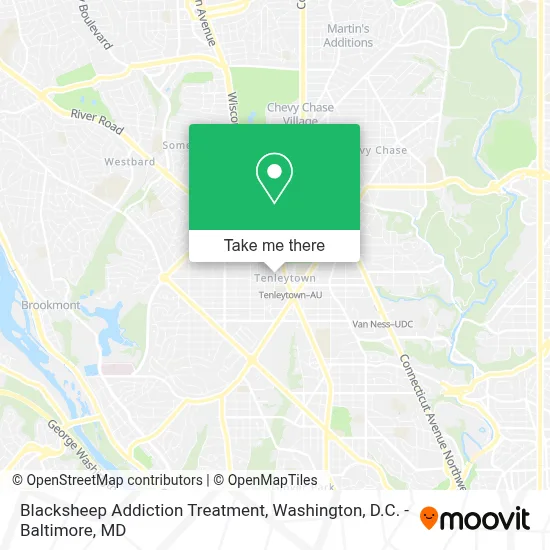 Blacksheep Addiction Treatment map