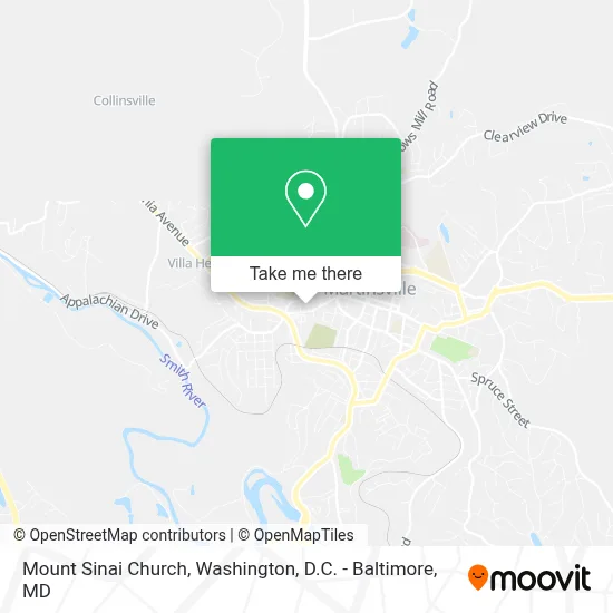 Mount Sinai Church map