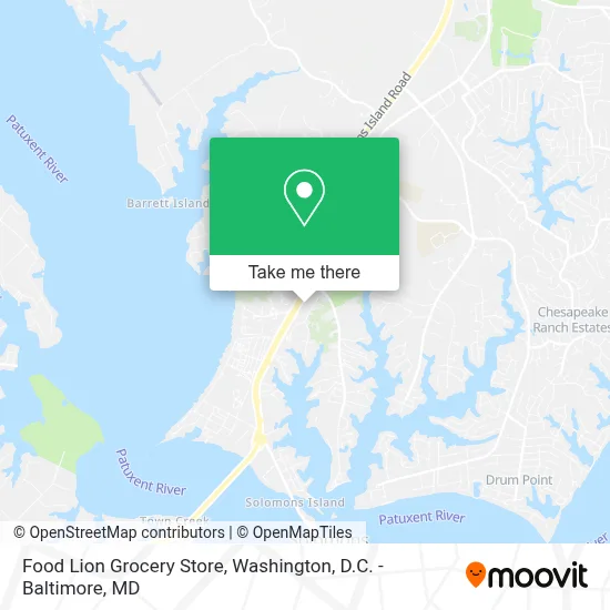 Food Lion Grocery Store map