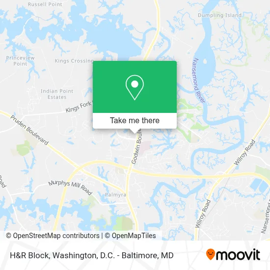 H&R Block map