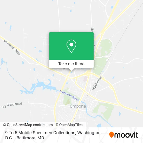 9 To 5 Mobile Specimen Collections map