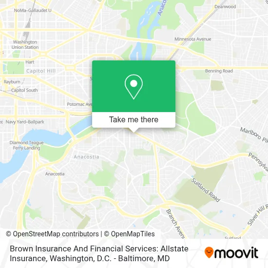 Brown Insurance And Financial Services: Allstate Insurance map