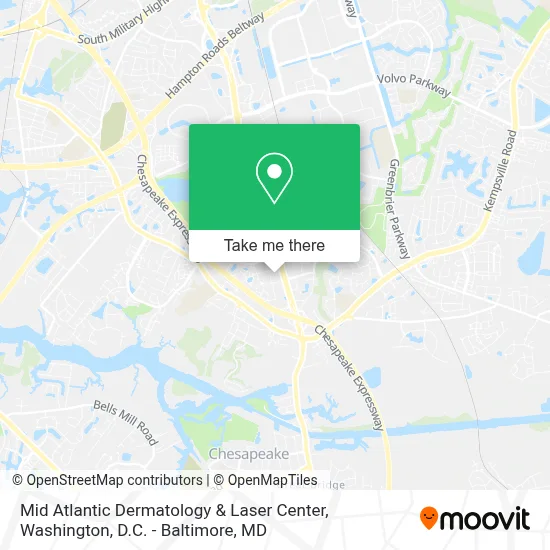 Mid Atlantic Dermatology & Laser Center map