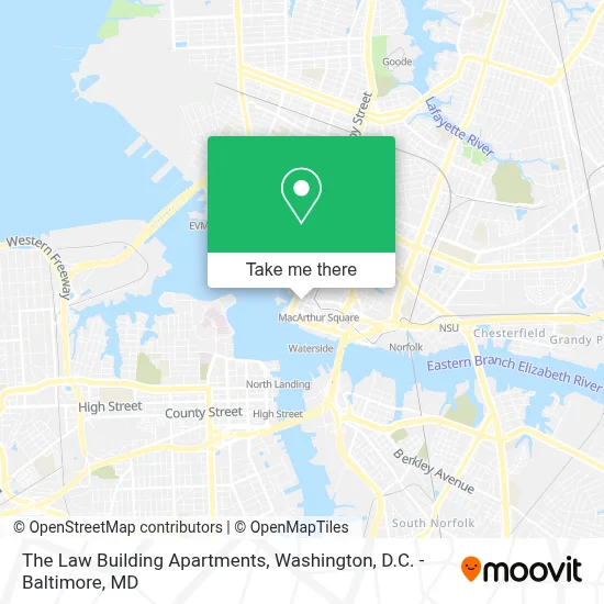 The Law Building Apartments map