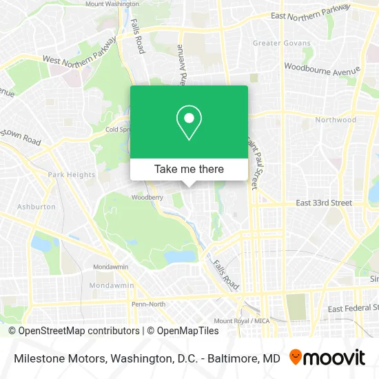 Milestone Motors map
