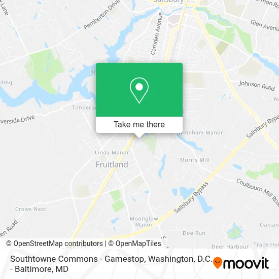 Southtowne Commons - Gamestop map
