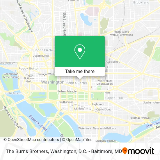 The Burns Brothers map