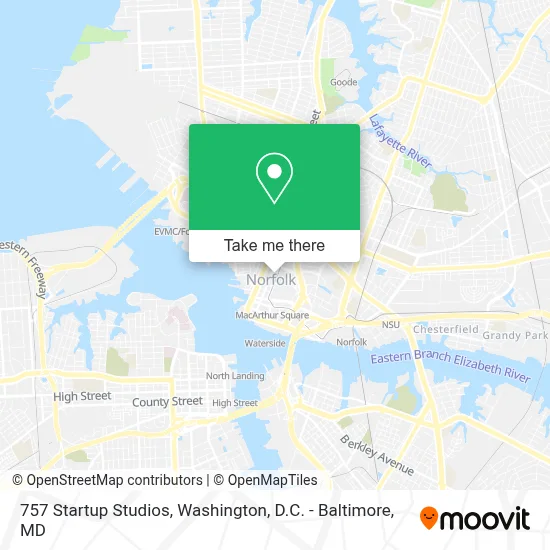 757 Startup Studios map