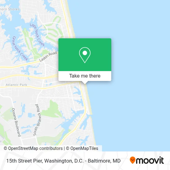 15th Street Pier map