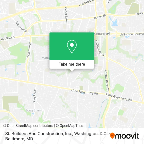 Sb Builders And Construction, Inc. map