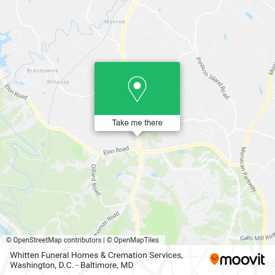 Whitten Funeral Homes & Cremation Services map