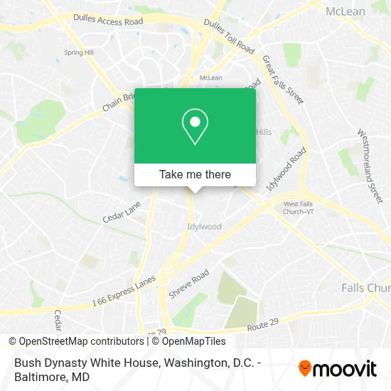 Bush Dynasty White House map