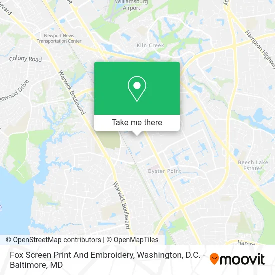 Fox Screen Print And Embroidery map