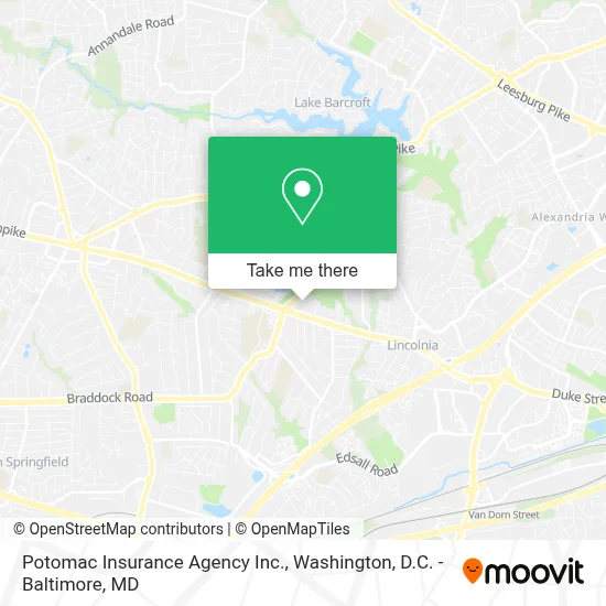 Potomac Insurance Agency Inc. map