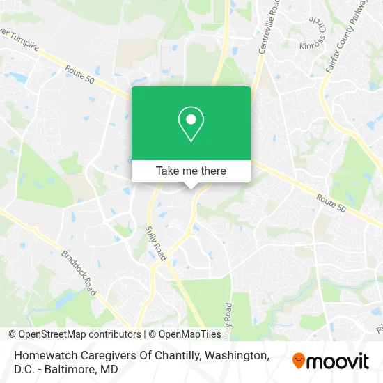 Homewatch Caregivers Of Chantilly map